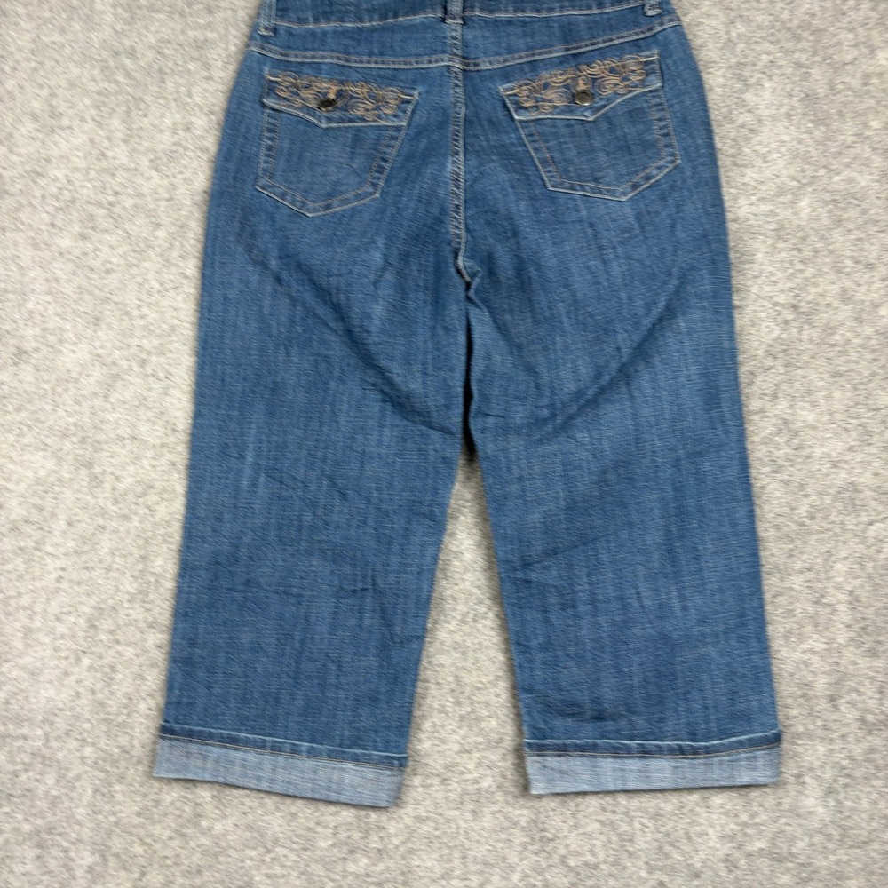 Riders by Lee Denim Capris Womens 10M Blue‎ Jeans Cuffed Casual Summer 13142E6 - Picture 7 of 13
